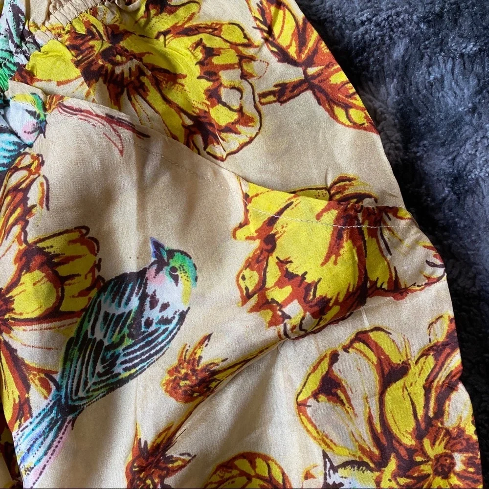 SILK✨Smith Cutout Back Tropical Romper